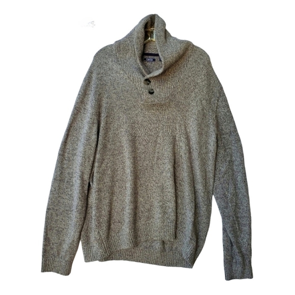 IZOD Oversized Sweater Size XL Shawl Collar - Picture 11 of 11